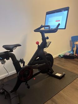 2022 Peloton Bike Plus Excellent Condition with Shoes Mat and Weights - Owings Mills, MD