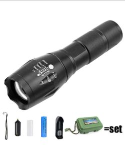 Rechargeable telescopic flashlight-new