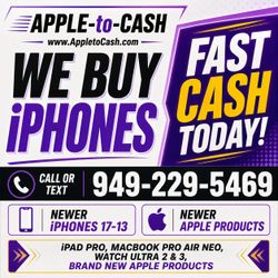 Cash for iPhone 17, 16, 15, 14 - Macbook - iPad Pro - Ultra 2 & 3