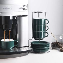 Stylish Sweejar dark green coffee cup set