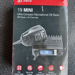 Cobra mini 19 cb and Antenna.