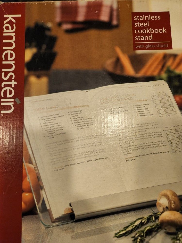 NEW!! Kamenstein Stainless cookbook Stand