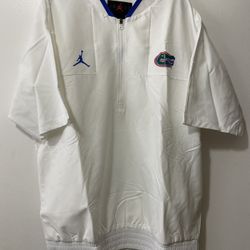 Florida Gators Nike Jordan 1/4 Zip Team Issued Jacket White DD6428-100 M NWT