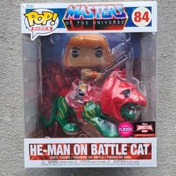 He-Man on Battle Cat Flocked