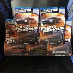 Hot Wheels Fast And Furious Villains 5 Piece Set
