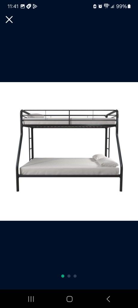 Metal Bunk Bed Frame- Twin/full