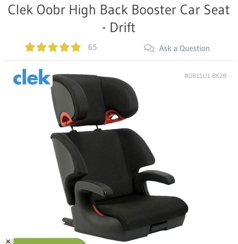 Brand New High Back Booster Seat