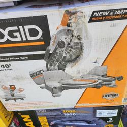 Ridgid 10” Mitter Saw  New Open Bix