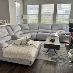 Light Grey/ White Couch 