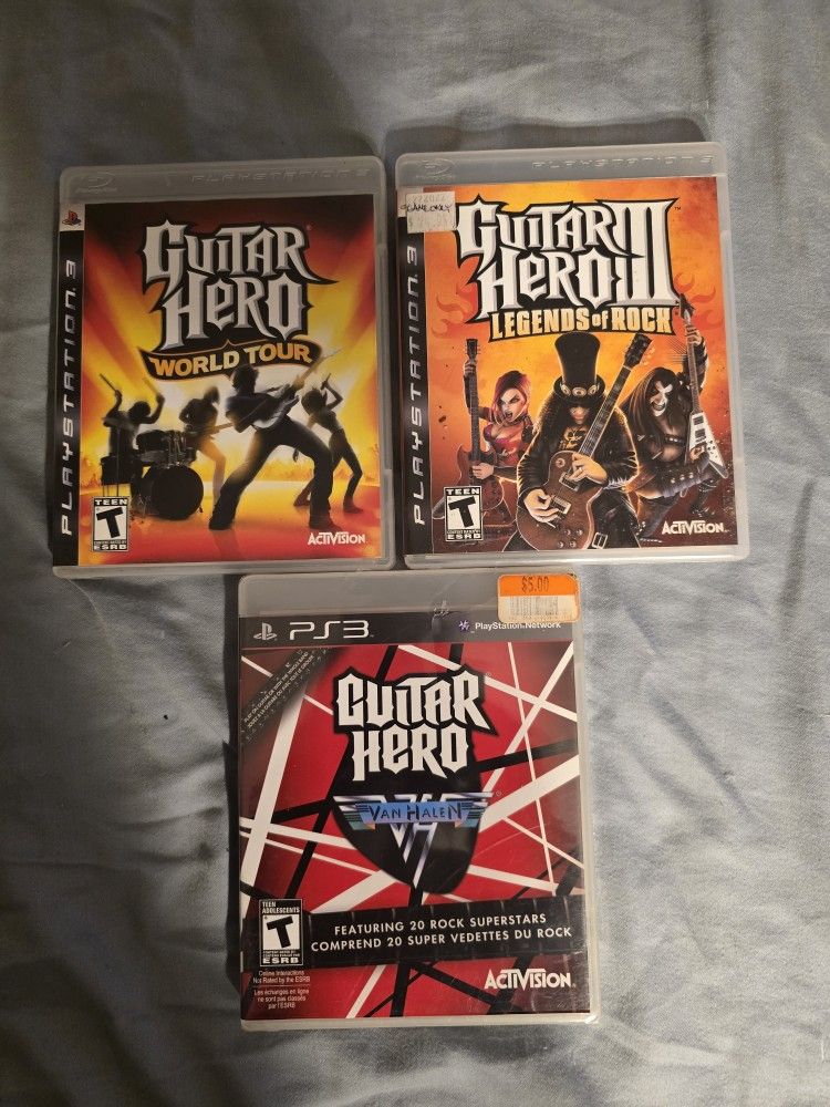 Guitar Hero Ps3 Game Lot