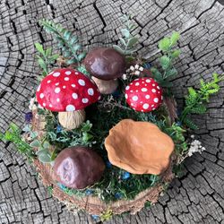 Handmade Mushroom Wall Hanging 
