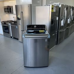 LG 4.8 Cu. Ft. Graphite Steel Top Load Washer - WTCV ERH