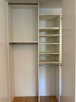 White Modular Closet Organizer System