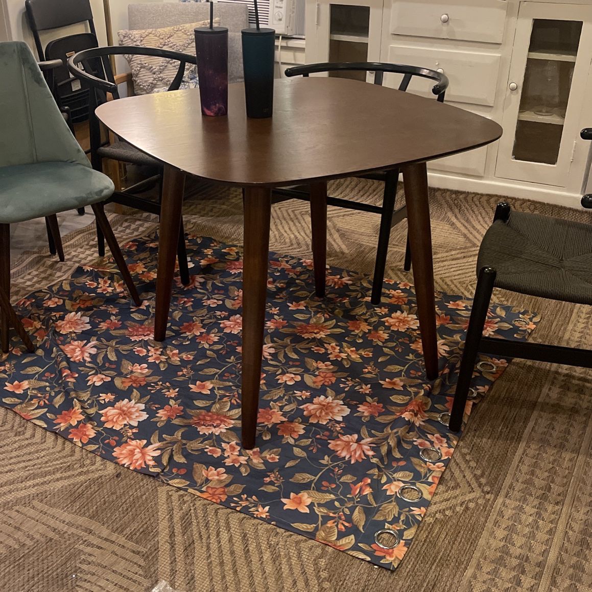 36”x36” Midcentury Modern Dining Table 