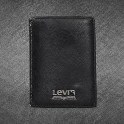Levi’s Black Bifold Wallet ID Window Card Holder