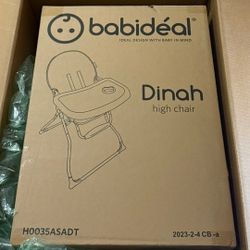 Babideal Dinah Portable Highchair, Blue Dot, Toddler