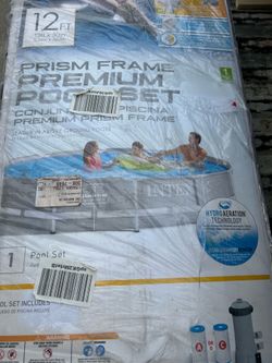 Intex 12' x 30" Prism 212 Frame Premium Round Swimming Pool Set