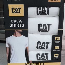 Caterpillar Men's Size Small White Tshirt 4pack