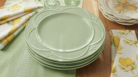 Princess House Marbella Mint Dinner Plates
