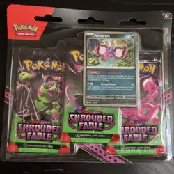 Pokemon TCG: Scarlet & Violet - Shrouded Fable Pecharunt 3 Pack Blister