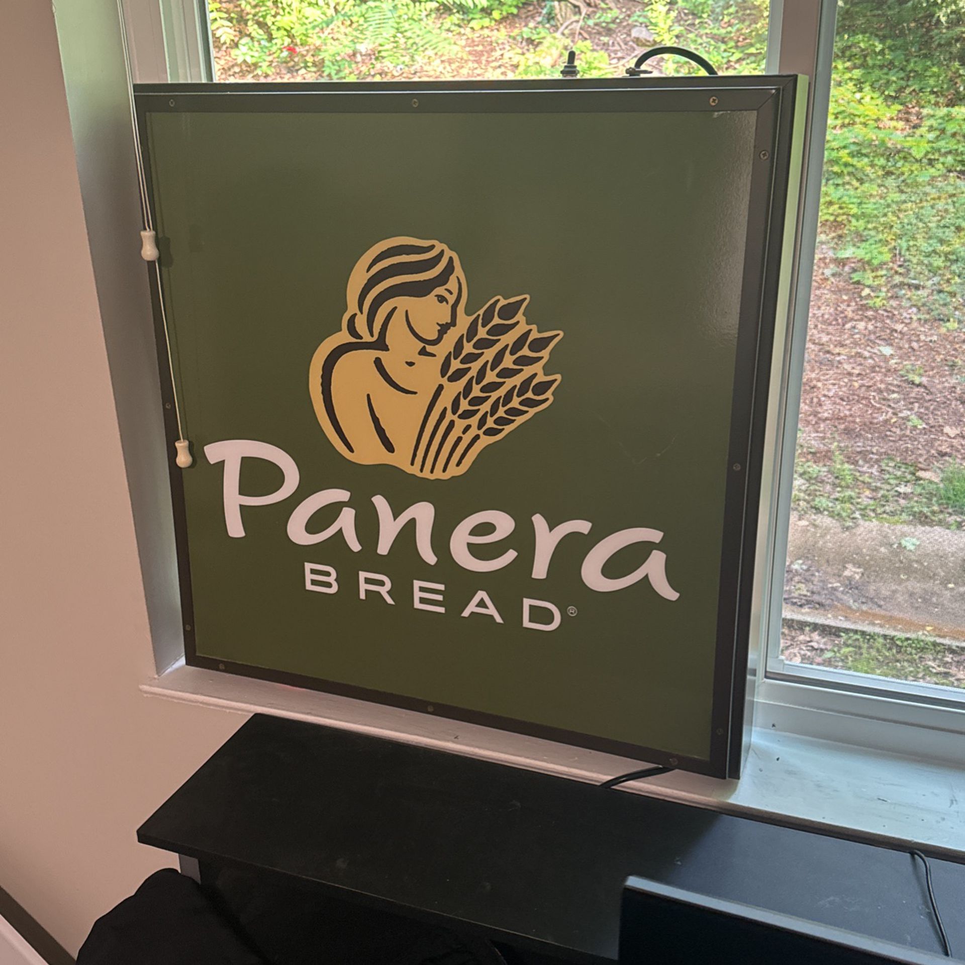 Light up Panera Bread sign