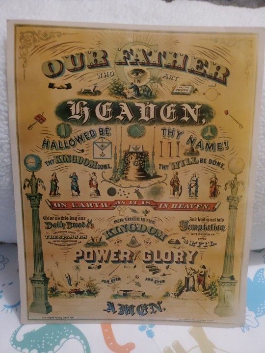 Vintage Free Mason Poster