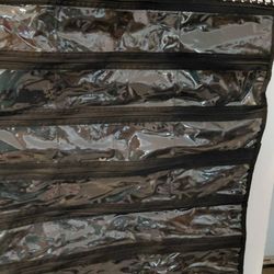 2 hanging jewerly organizer or makeup . Black one with two sides  organizer and pink one both $14