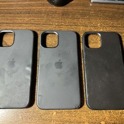 3 Genuine Apple iPhone 12/12 Pro Cases