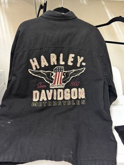 XL HARLEY DAVIDSON COTTON CLOTH JACKET 
