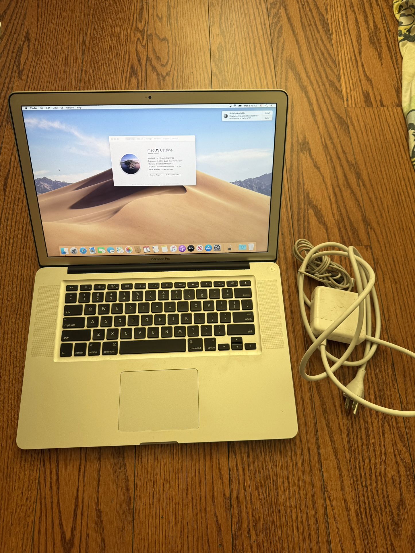 MacBook Pro 15” 2012/8GB RAM/512GB SSD/Good Battery/Fully Functional