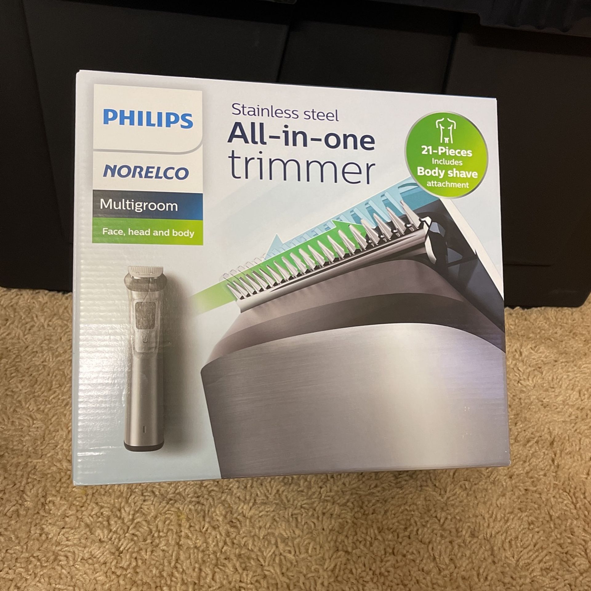 Philips Norelco Multigroom MG7796 18 Piece Hair Face Body Clipper Trimmer