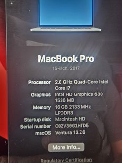 MacBook Pro 15 Mid 2017