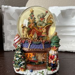 Classic Kirkland Signature Musical Christmas Snow Globe with Revolving Base