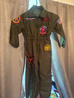 Kids Military Pilot Flight Suit Costume top gun