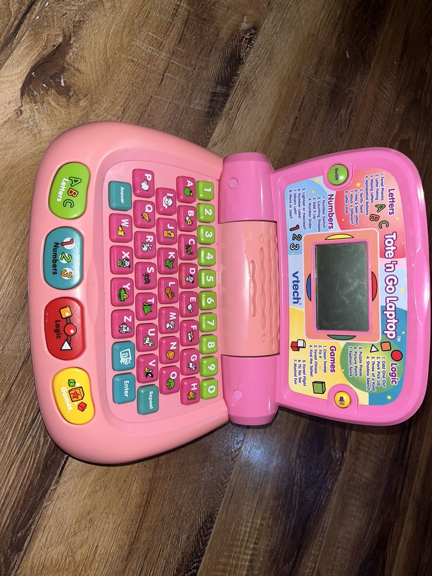 Vtech Pink Kids Play Laptop 