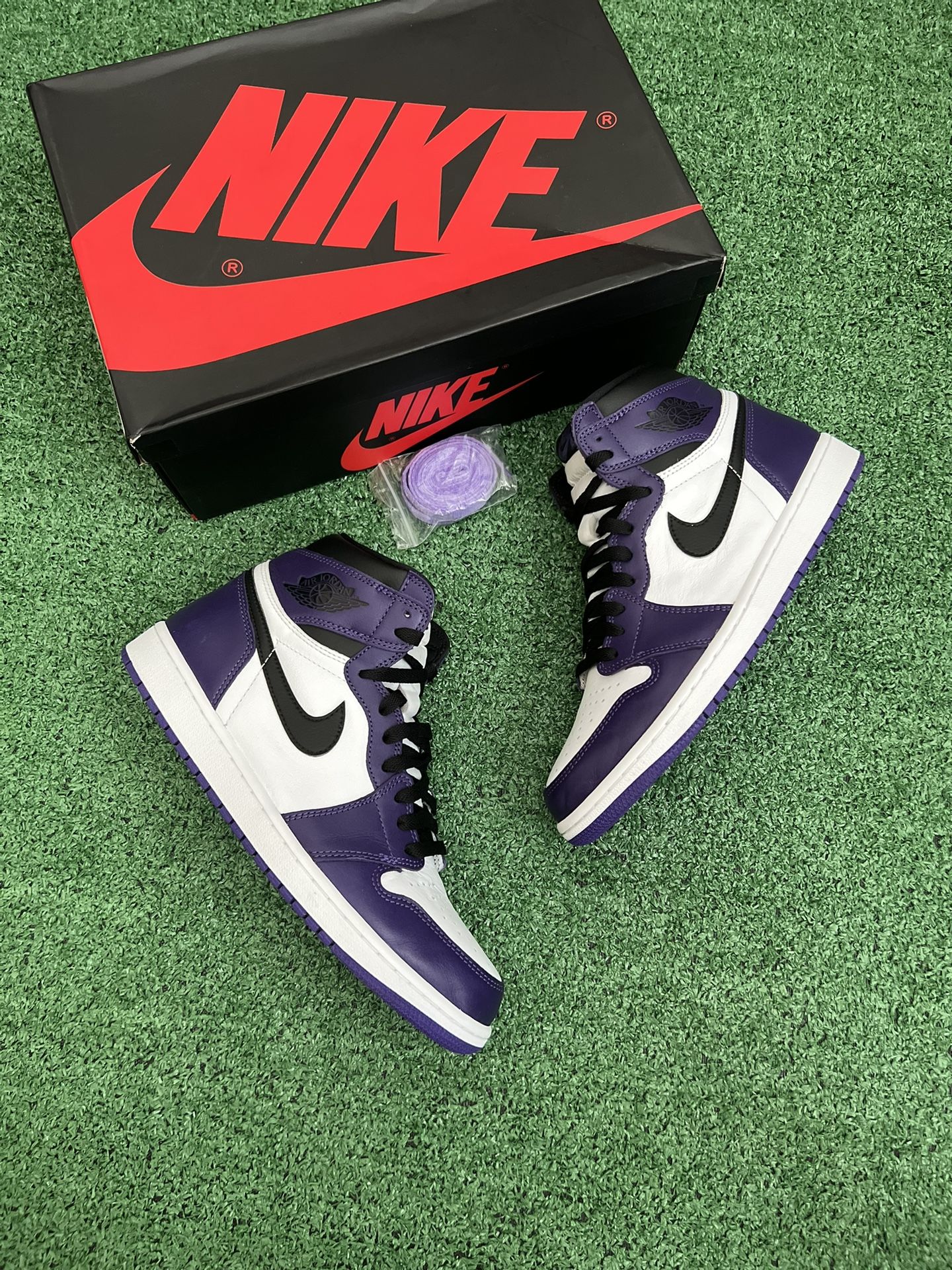Jordan 1 High Court Purple , Size 10