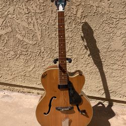 Vintage Hobner 265 Archtop Acoustic Guitar, W/pickup