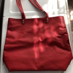 Red ‘Thirty-One’ around town tote bag