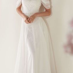 A-line Lace Wedding Dress