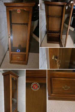 72” Wooden Gun Cabinet / Display Cabinet