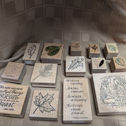 Vintage Rubber Stamp Collection - Autumn Fall