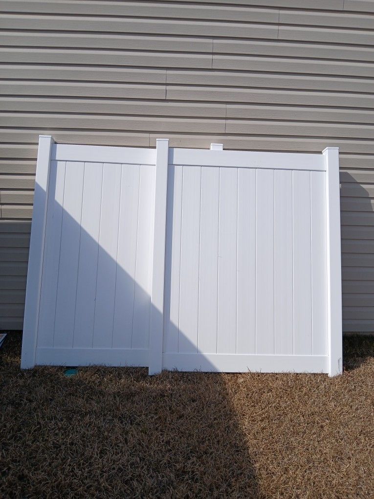 White Vinyl Fence