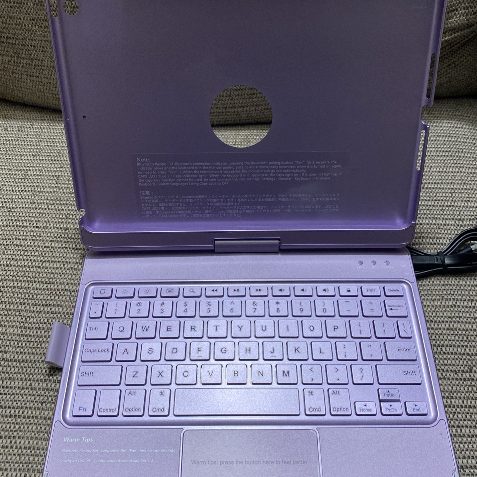 Heart Case With Keyboard For iPad