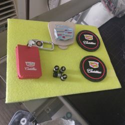 Leather Key Fob Cover Cadillac Ct6 ,2 Holder Mat Cup, Sund  Glasses, Valve Stem Caps For Tires $40.