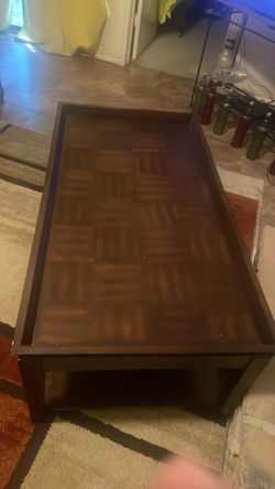 Coffee table  brown
