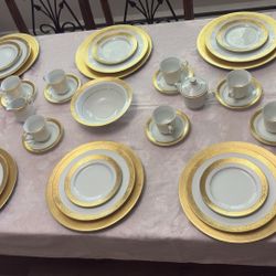 Yamashige Gold Plated Fine Porcelain