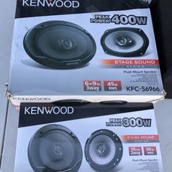 Kenwood 6X9 & 6.5 Car Audio Speakers New 