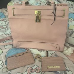 Pink Juicy Couture Bag Set 
