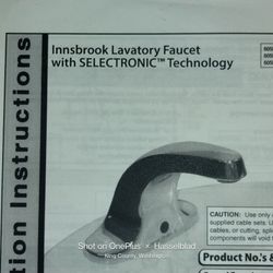 American Standard Electronic Proxenety /Faucet 