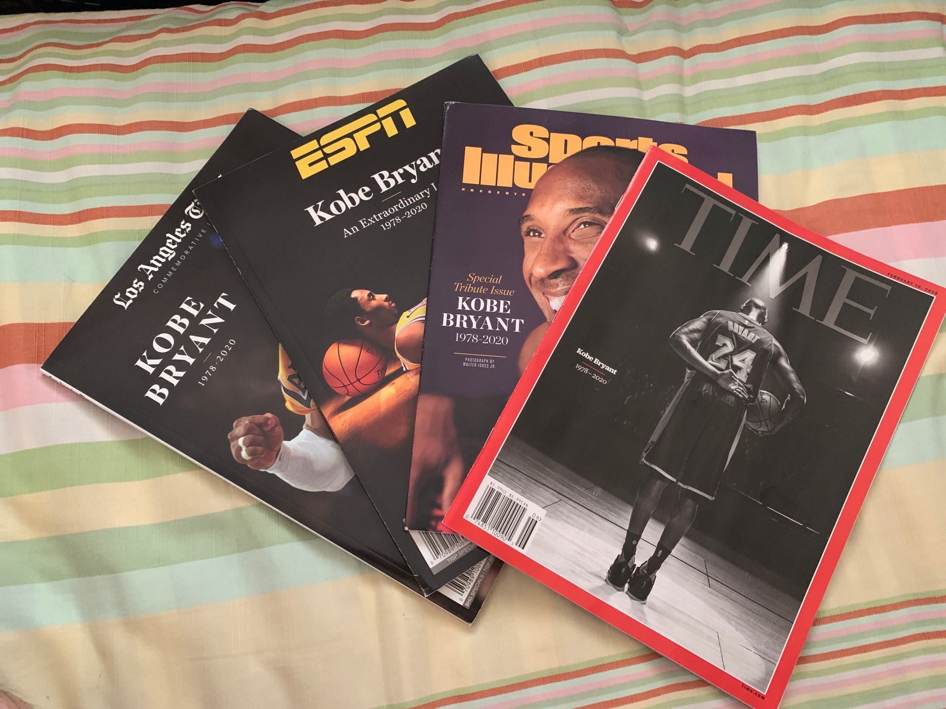 Kobe Magazine Set Time ESPN Sports Illustrated LA Times